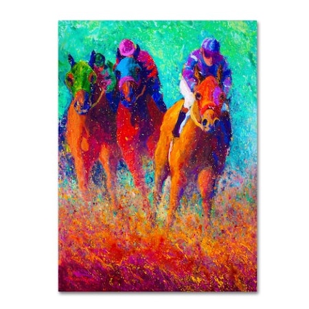 Marion Rose 'Thundering Hooves ' Canvas Art,14x19